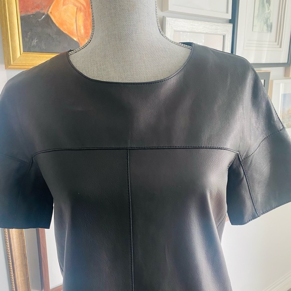 Max Mara Weekend short leather dress. - Picture 9 of 10